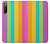 S3678 Vertical arc-en-ciel coloré Etui Coque Housse pour Sony Xperia 10 IV