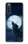 S3693 Pleine lune du loup blanc sinistre Etui Coque Housse pour Sony Xperia 10 IV
