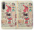 S3820 Poupée de papier de mode de cow-girl vintage Etui Coque Housse pour Sony Xperia 10 IV