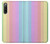 S3849 Couleurs verticales colorées Etui Coque Housse pour Sony Xperia 10 IV