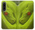 S0785 Serpent vert Etui Coque Housse pour Sony Xperia 1 IV