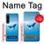 S0843 Baleine bleue Etui Coque Housse pour Sony Xperia 1 IV