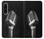 S1672 Rétro Musique Jazz Microphone Etui Coque Housse pour Sony Xperia 1 IV