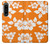S2245 Hawai Hibiscus Motif orange Etui Coque Housse pour Sony Xperia 1 IV