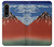S2390 Katsushika Hokusai Fuji Rouge Etui Coque Housse pour Sony Xperia 1 IV
