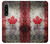 S2490 Canada Feuille d'érable Drapeau Texture Etui Coque Housse pour Sony Xperia 1 IV