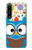S2521 Nerd Mignon Chouette Dessin animé Etui Coque Housse pour Sony Xperia 1 IV