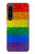 S2683 Arc en ciel Fierté LGBT Drapeau Etui Coque Housse pour Sony Xperia 1 IV