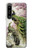 S2773 Paon Peinture brosse chinoise Etui Coque Housse pour Sony Xperia 1 IV