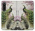 S2773 Paon Peinture brosse chinoise Etui Coque Housse pour Sony Xperia 1 IV