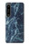 S2799 Lumière Bleu Marbre Pierre Imprimé Graphique Etui Coque Housse pour Sony Xperia 1 IV