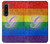 S2899 Arc en ciel LGBT Gay Pride Drapeau Etui Coque Housse pour Sony Xperia 1 IV