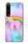 S3070 Arc en ciel pastel ciel Licorne Etui Coque Housse pour Sony Xperia 1 IV