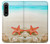 S3212 Coquilles de mer Étoile de mer Plage Etui Coque Housse pour Sony Xperia 1 IV