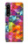 S3477 Motif abstrait de diamant Etui Coque Housse pour Sony Xperia 1 IV