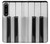 S3524 Clavier de piano Etui Coque Housse pour Sony Xperia 1 IV