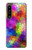 S3677 Mosaïques de briques colorées Etui Coque Housse pour Sony Xperia 1 IV