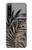 S3692 Feuilles de palmier gris noir Etui Coque Housse pour Sony Xperia 1 IV