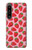 S3719 Modèle de fraise Etui Coque Housse pour Sony Xperia 1 IV