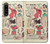 S3820 Poupée de papier de mode de cow-girl vintage Etui Coque Housse pour Sony Xperia 1 IV