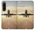 S3837 Avion Décollage Sunrise Etui Coque Housse pour Sony Xperia 1 IV