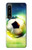 S3844 Ballon de football de football rougeoyant Etui Coque Housse pour Sony Xperia 1 IV