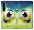 S3844 Ballon de football de football rougeoyant Etui Coque Housse pour Sony Xperia 1 IV