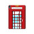 S2059 Angleterre britannique Cabine téléphonique Minimaliste Etui Coque Housse pour iPad Air (2022,2020, 4th, 5th), iPad Pro 11 (2022, 6th)