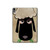 S2826 Mignon Noir Sheep Dormir Dessin Etui Coque Housse pour iPad Air (2020, 2022), Air 11 (2024,2025,2026), Pro 11 (2022)