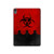 S2917 Biohazards Virus Alert Rouge Etui Coque Housse pour iPad Air (2020, 2022), Air 11 (2024,2025,2026), Pro 11 (2022)