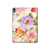 S3035 Peinture douce Fleur Etui Coque Housse pour iPad Air (2022, 2020), Air 11 (2024,2025), Pro 11 (2022)
