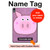S3269 Porc Dessin animé Etui Coque Housse pour iPad Air (2022, 2020), Air 11 (2024,2025), Pro 11 (2022)