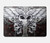 S1434 Crâne Tatouage Motard Aile Etui Coque Housse pour MacBook Air 13″ (2022,2025) - A2681, A3113, A3240