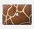 S2326 girafe Peau Etui Coque Housse pour MacBook Air 13″ (2022,2025) - A2681, A3113, A3240