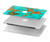 S2688 Aqua Copper Turquoise Graphic Gemme Etui Coque Housse pour MacBook Air 13″ (2022,2024) - A2681, A3113