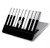 S3078 Noir et blanc Clavier de piano Etui Coque Housse pour MacBook Air 13″ (2022,2024) - A2681, A3113
