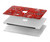 S3354 Rouge classique Bandana Etui Coque Housse pour MacBook Air 13″ (2022,2025) - A2681, A3113, A3240