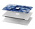 S3439 Tissu Indigo Tie Dye Etui Coque Housse pour MacBook Air 13″ (2022,2024) - A2681, A3113