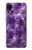 S3713 Graphique violet améthyste à quartz imprimé Etui Coque Housse pour Samsung Galaxy A03 Core