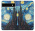 S0582 Van Gogh Starry Nights Etui Coque Housse pour Google Pixel 6a