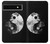 S1372 Lune Yin-Yang Etui Coque Housse pour Google Pixel 6a