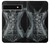 S1639 Gothique Corset Noir Etui Coque Housse pour Google Pixel 6a