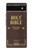 S2889 Holy Bible King James Version Couverture Etui Coque Housse pour Google Pixel 6a