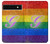 S2899 Arc en ciel LGBT Gay Pride Drapeau Etui Coque Housse pour Google Pixel 6a