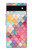 S2947 Bonbons Minimal Couleurs pastel Etui Coque Housse pour Google Pixel 6a