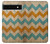 S3033 Bois Chevron Imprimé millésimé Graphic Etui Coque Housse pour Google Pixel 6a