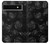 S3153 Noir Roses Etui Coque Housse pour Google Pixel 6a