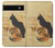 S3229 Affiche de chat millésimé Etui Coque Housse pour Google Pixel 6a