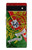S3300 Portugal Drapeau graphique Football Millésime Etui Coque Housse pour Google Pixel 6a