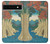 S3348 Utagawa Hiroshige Le singe Pont Etui Coque Housse pour Google Pixel 6a